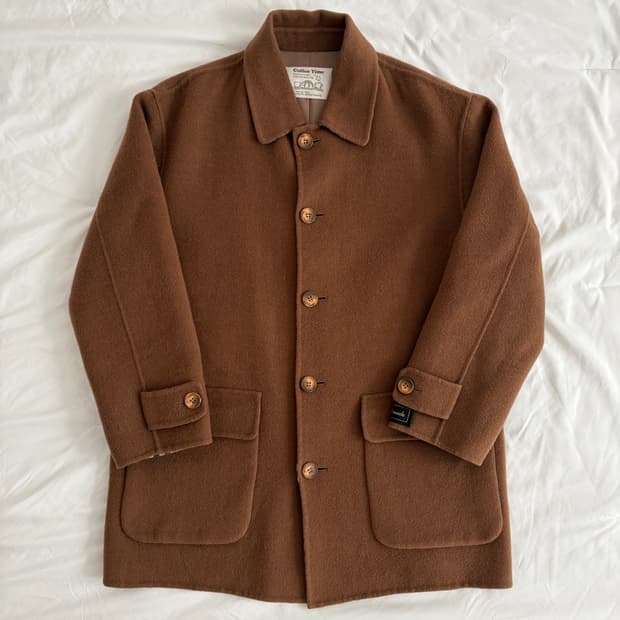 camel handmade half coat 카멜 핸드메이드 하프 코트