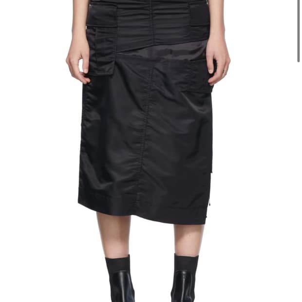 사커이 Sacai 나일론 카고 스커트 블랙 새상품 사이즈 1