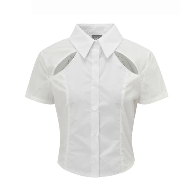 Cut-out nylon shirts
