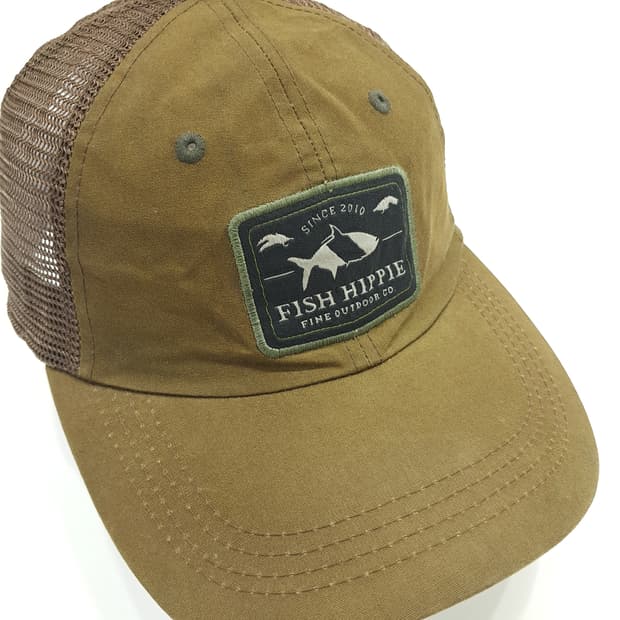 Fish Hippie Logo Mesh Trucker Cap P1505