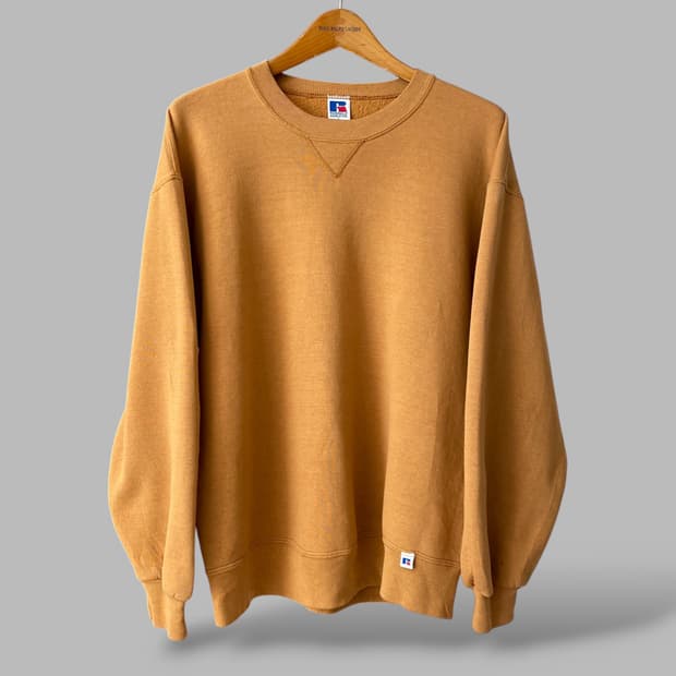 (L)빈티지 러셀 블랭크 스웨트셔츠 맨투맨