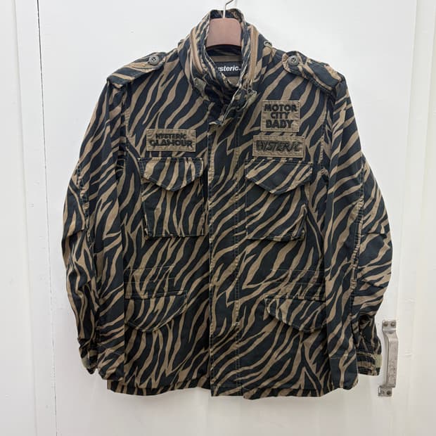 히스테릭 글래머 레오파드 필드 자켓