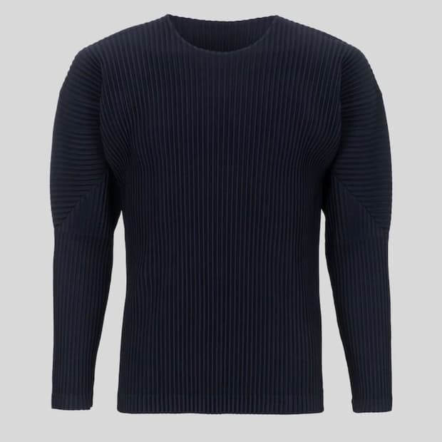 옴므플리세 베이직라인 롱슬리브 네이비 3사이즈