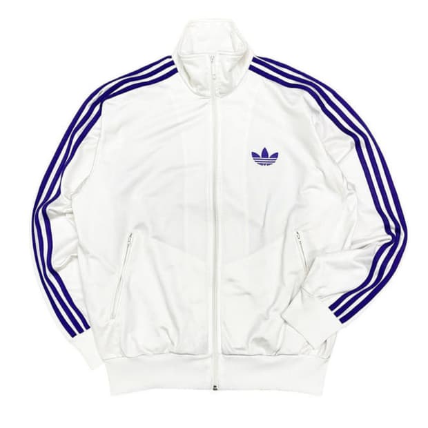 단종 레어템) 아디다스 화이트 퍼플 트랙탑