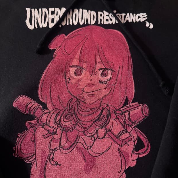 준 이나가와 누비안 후드티 L