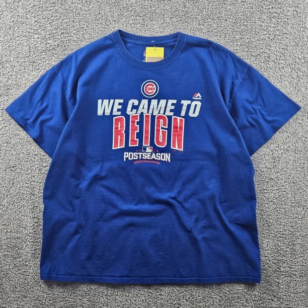 마제스틱 시카고 컵 포스트 시즌 반팔 티셔츠 ( XL ) / 11439