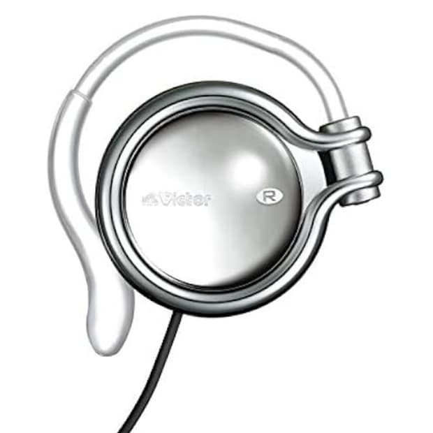 JVC 오픈형 빈티지 헤드폰 귀걸이식 이어폰 화이트