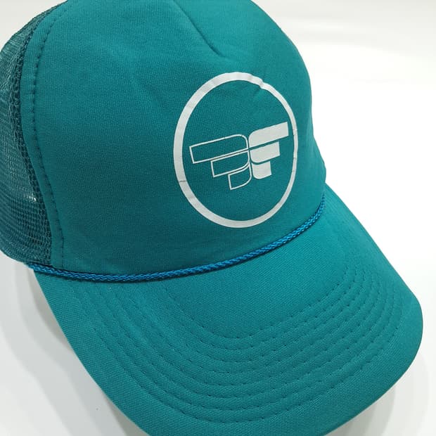 OTTO 로고 Teal 로프 메쉬 트러커캡 P1367