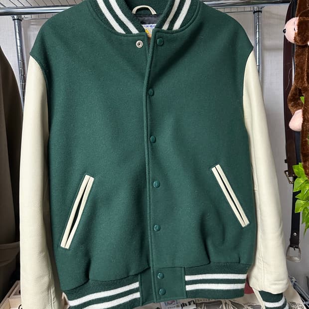 골든베어 바시티 그린/크림 L