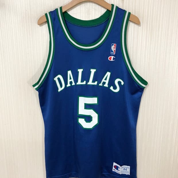 NBA 챔피온 댈러스메버릭스 90's 올드유니폼 44 #5 제이슨키드