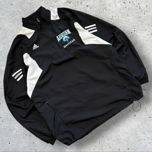 [M] 11s 아디다스 AUBURN 아노락 블랙 바람막이 자켓 D866