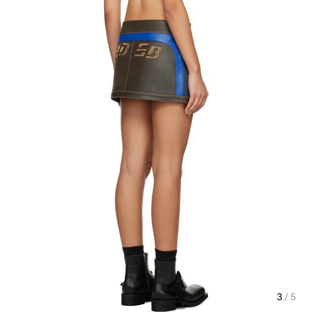 [34] 앤더슨벨 콤보 레이싱 레더 스커트