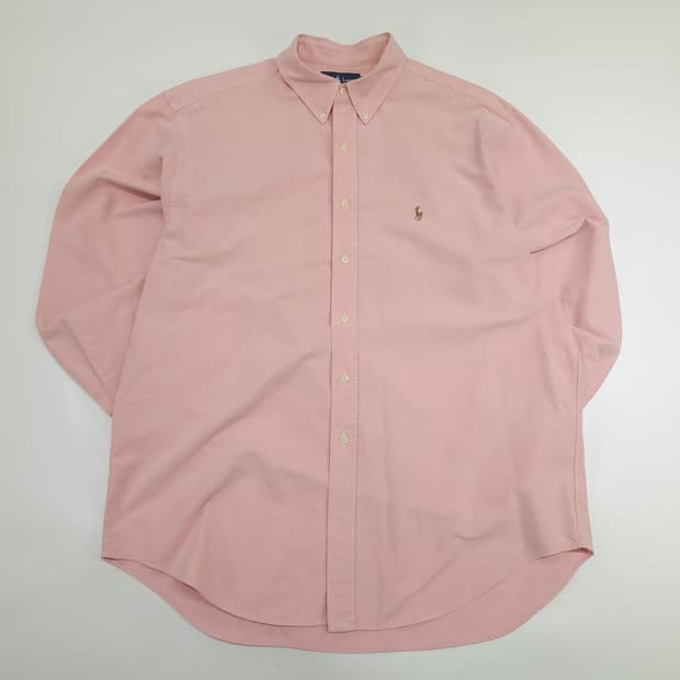 Co865 XL 폴로 랄프로렌 핑크샌드 긴팔 셔츠 남방