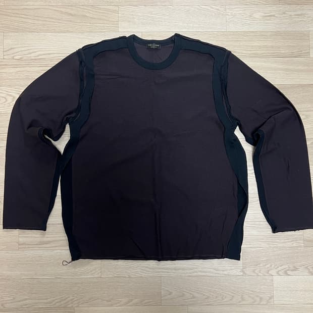 꼼데 옴므플러스 컷업 디테일 니트