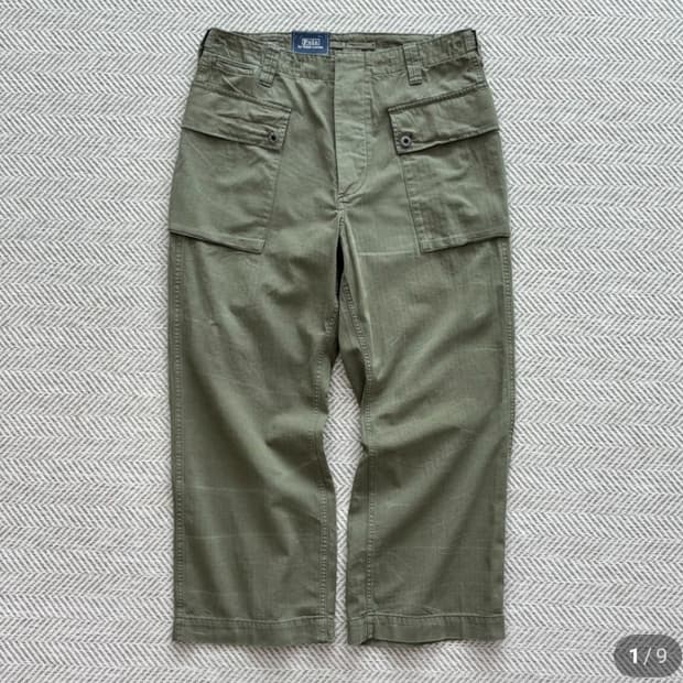 폴로 릴렉스핏 헤링본 카고팬츠 31/32