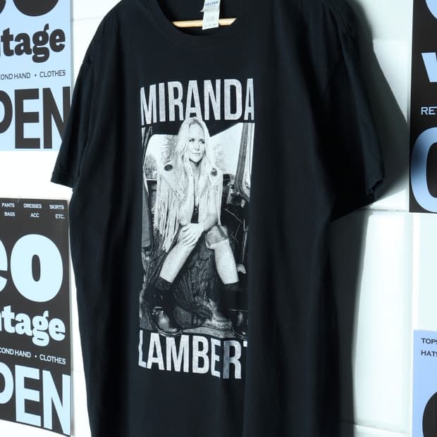 (XL-3XL) 브랜드빈티지 반팔 티셔츠 USA 미란다 투어-H30053