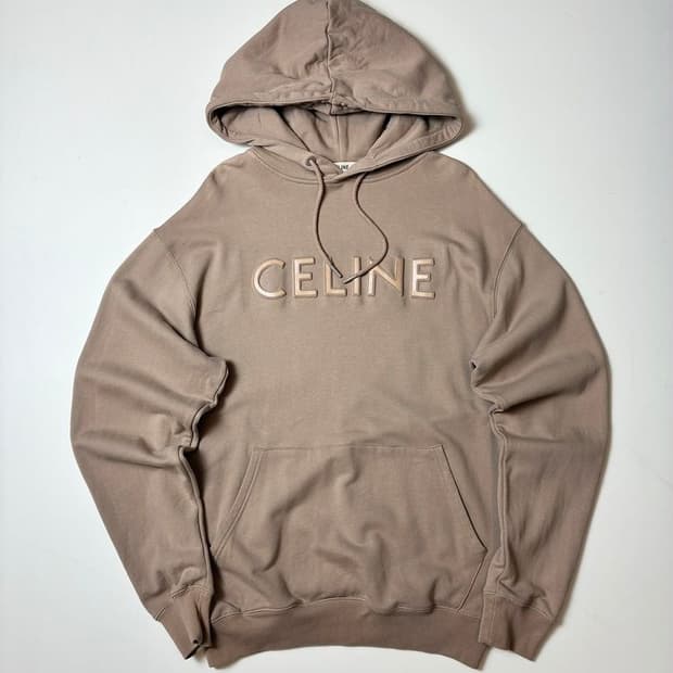 셀린느 볼륨 로고 스펠아웃 오버핏 후드티 PN8455