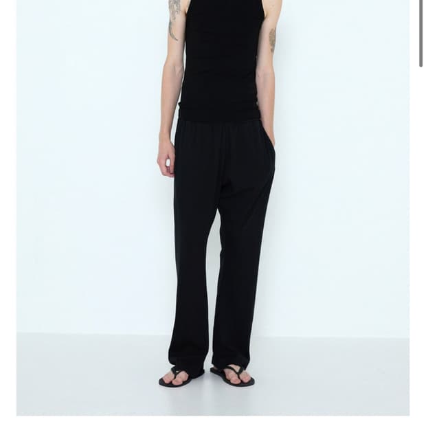 262 COTTON RIB LIGHTWEIGHT FLARE PANTS
