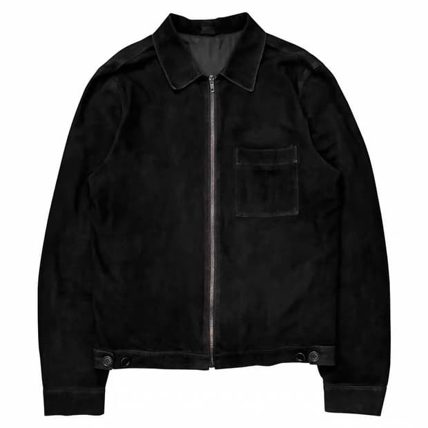 Helmut Lang 90s Suede Leather Jacket