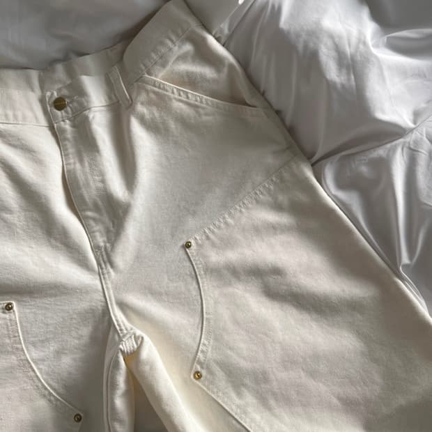 칼하트 더블니팬츠 크림 32