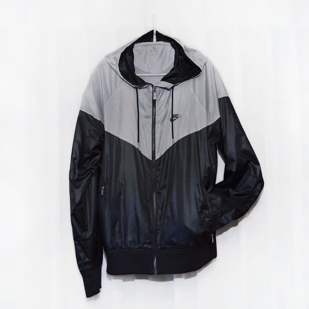 나이키 NSW 윈드러너 우븐 라인드 후드집업 자켓 검회 (L / 100)