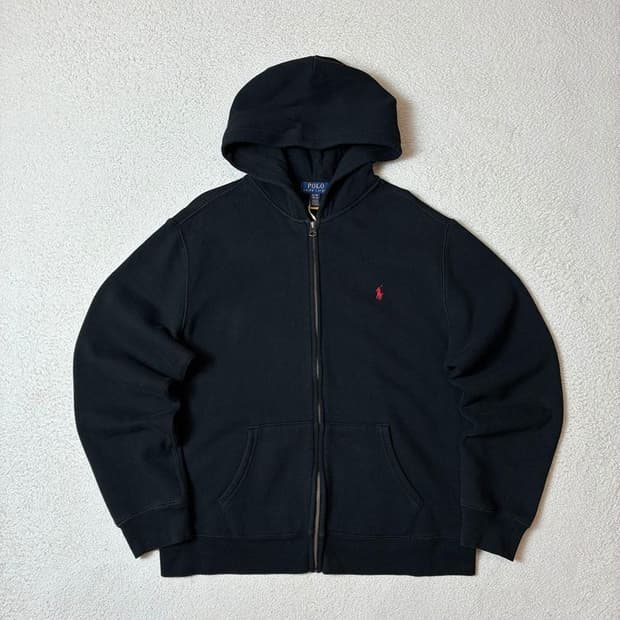 폴로 랄프로렌 큐알 코튼 후드 집업 PN7615