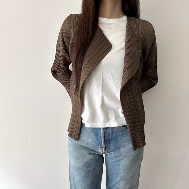 이세이미야케 플리츠플리즈 pleats please 가디건