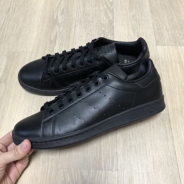 (280) 아디다스 adidas 스탠스미스 올블랙 올검 280