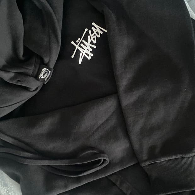 스투시 블랙 후드티 2023 라지 L