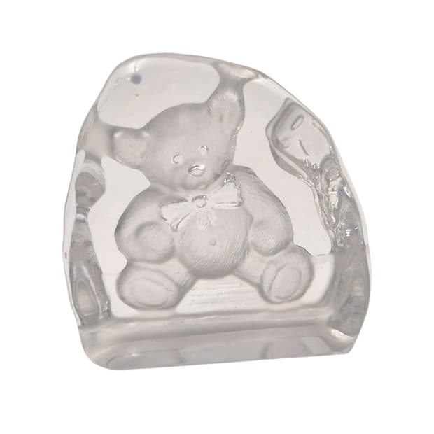 80s 영국 달링턴 크리스탈 테디베어 오브제