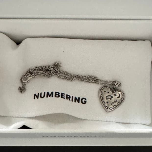 넘버링 하트 네크리스 새상품