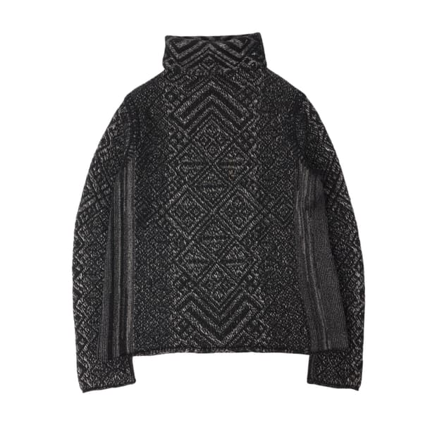 랄프로렌 챠콜 폴라 울 캐시미어 니트