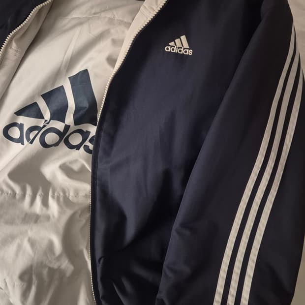 아디다스 리버시블 패딩점퍼