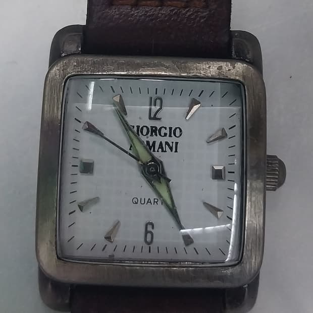 알마니 빈티지 사각 여성 쿼츠시계