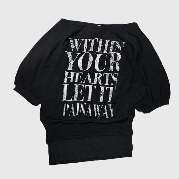 Y2k 오네갸루깔 원숄더 니트 원피스 맨투맨