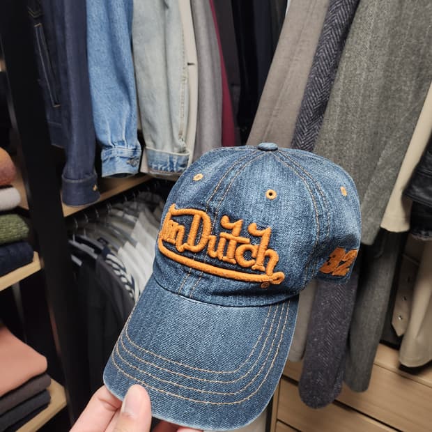 본더치 빈티지 데님 볼캡 모자