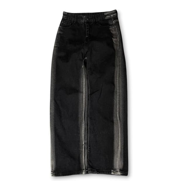 (26) 빈티지 블랙 워싱 데님 팬츠