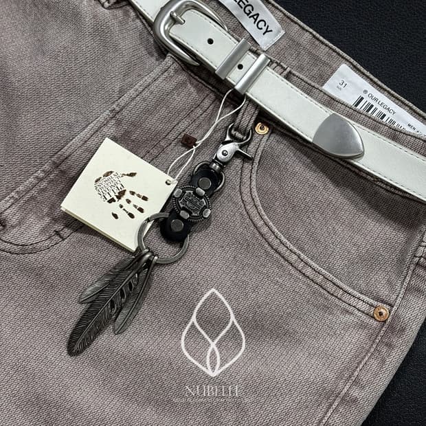 🌗 Harley feather keyring / 빈티지 깃털 키링