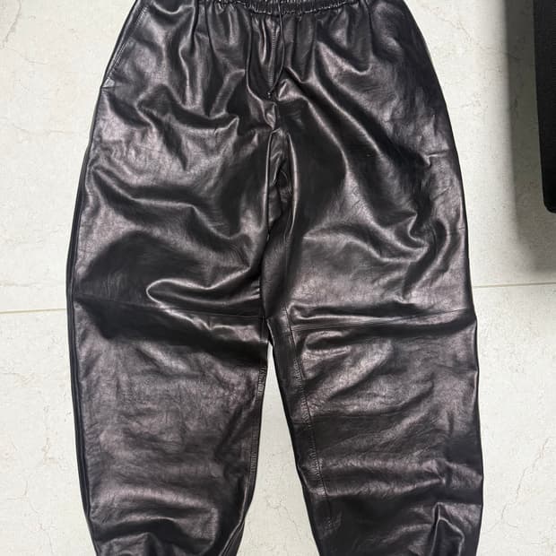 Bottega Veneta 레더 조거 팬츠