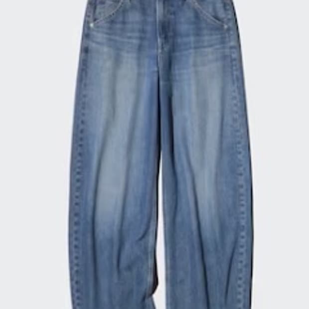 유니클로 배기커브진 30