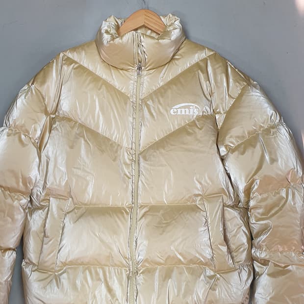 이미스 양면 패딩 점퍼 골드