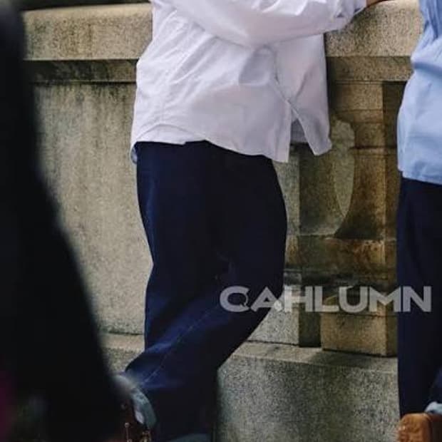 cahlumn 셀비지 배기 데님팬츠 m