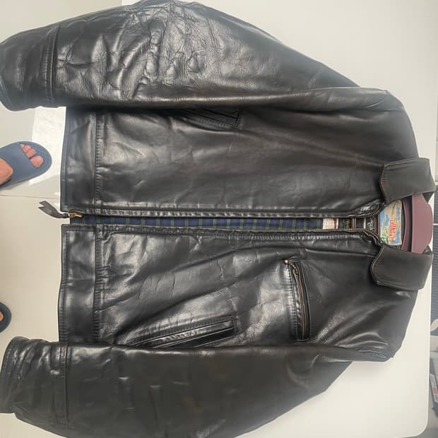 에어로레더 하이웨이맨 크롬악셀 말가죽 블랙 40(100-105)