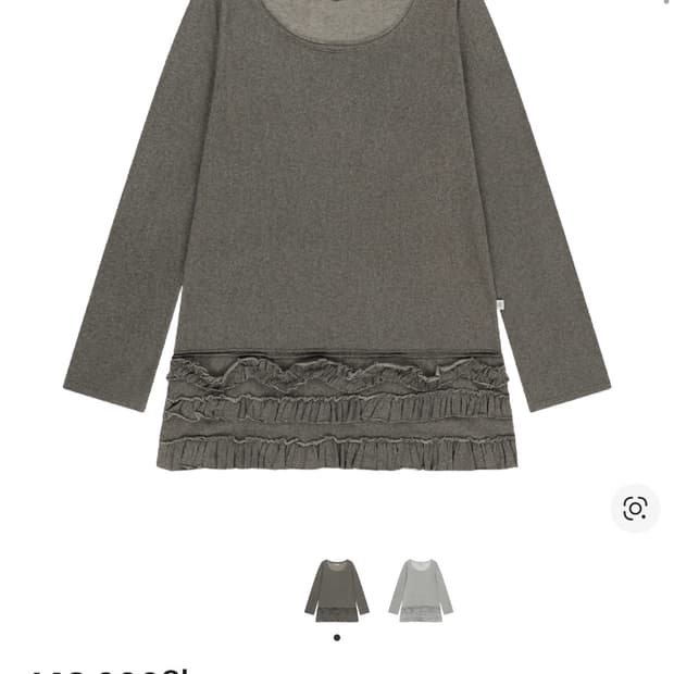 코이세이오 바텀 멀티플 프릴 드레스 브라운