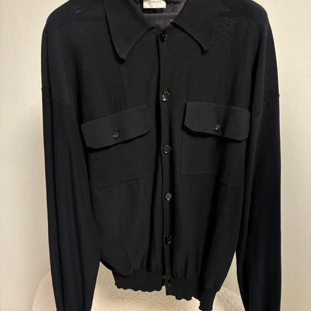 LEMAIRE 니트 셔츠 블랙 사이즈 L