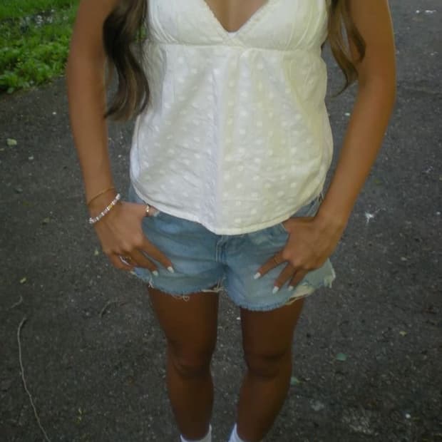 브랜디멜빌 플라워 슬리브리스 