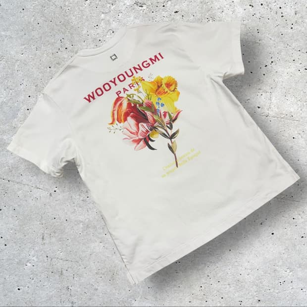 [100] 21ss 우영미 플라워 프린팅 반팔 티셔츠 B553