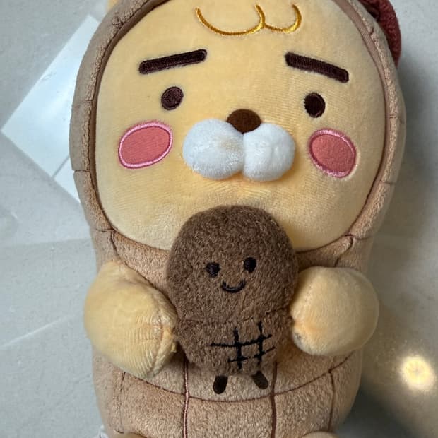 (보관새상품 품절) 카카오프렌즈 라이언 땅콩 인형 하비스트 팝마트 라부부