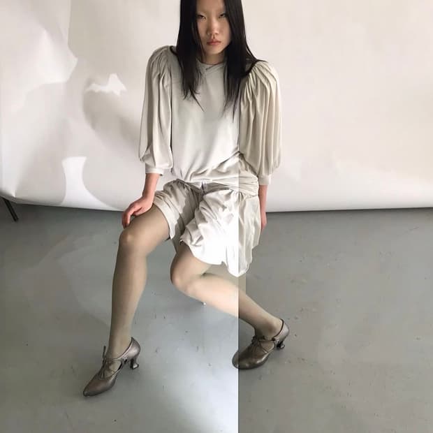 에옹쓰 아르누보 드레스 세이지 그린