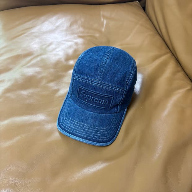 Supreme 슈프림 워시드 데님 캠프캡 모자 (Washed Denim)